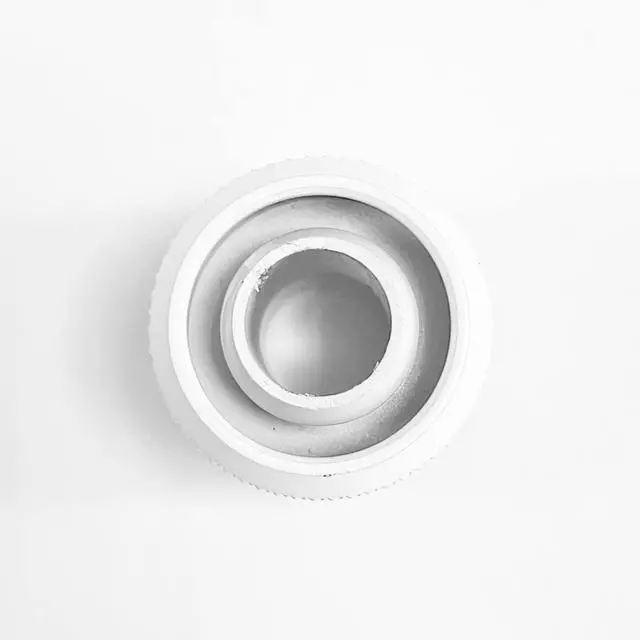 Alt view image 6 of 7 - dracaena.io 2 Pack G1/4" Thread to 3/8" ID, 1/2" OD Compression Fitting for Soft Tubing, Soft Tube Connectors for Computer Water Cooling System, White