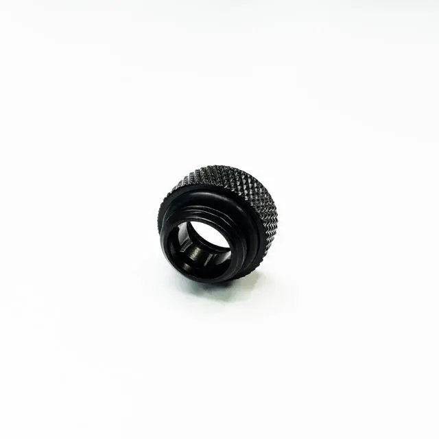 Alt view image 4 of 5 - Dracaena.io 12 Pack G1/4" 7.5mm Height Male to Female Extender Fittings, Brass Compression Fittings with O Rings for PC Liquid Cooling Loop, Water Cooling Tube Connectors, Black