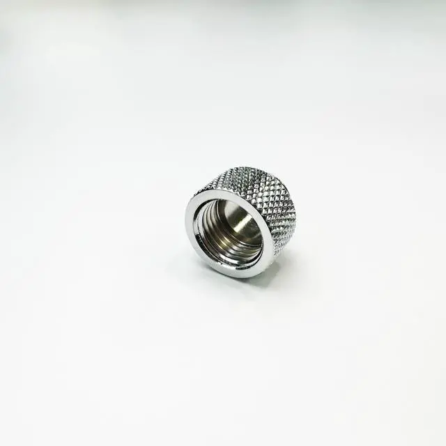 Alt view image 4 of 5 - Dracaena.io 6 Pack G1/4" 10mm Height Male to Female Extender Fittings, Brass Compression Fittings with O Rings for PC Liquid Cooling Loop, Water Cooling Tube Connectors, Silver