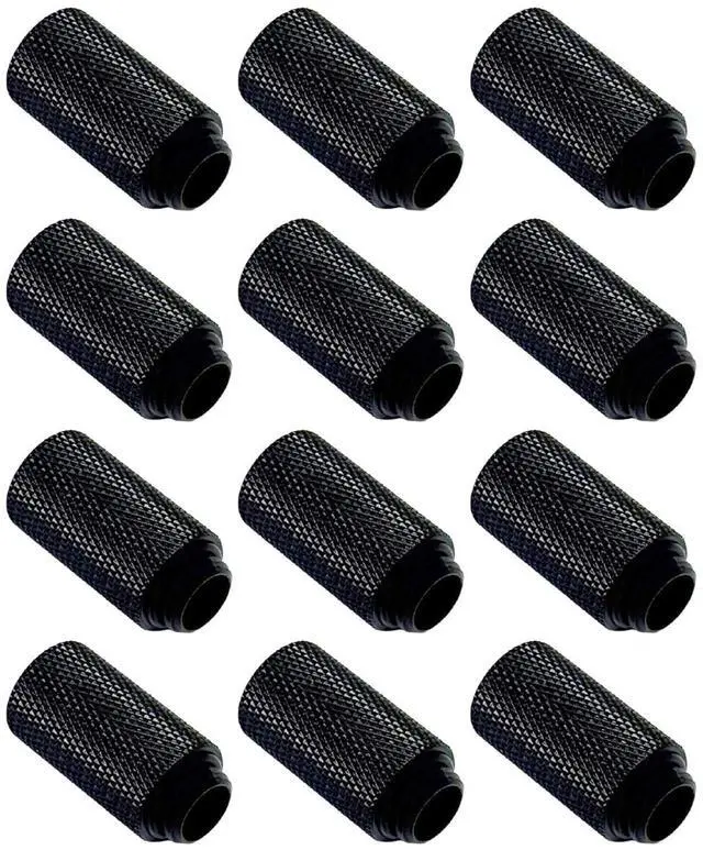 Main image of Dracaena.io 12 Pack G1/4" 30mm Height Male to Female Extender Fittings, Brass Compression Fittings with O Rings for PC Liquid Cooling Loop, Water Cooling Tube Connectors, Black