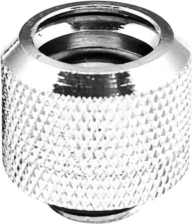 Alt view image 3 of 7 - dracaena.io 12 Pack G1/4" Thread to 14mm Outer Diameter, Hard Tubing Compression Fitting with high Body Design for Computer Water Cooling System, Silver