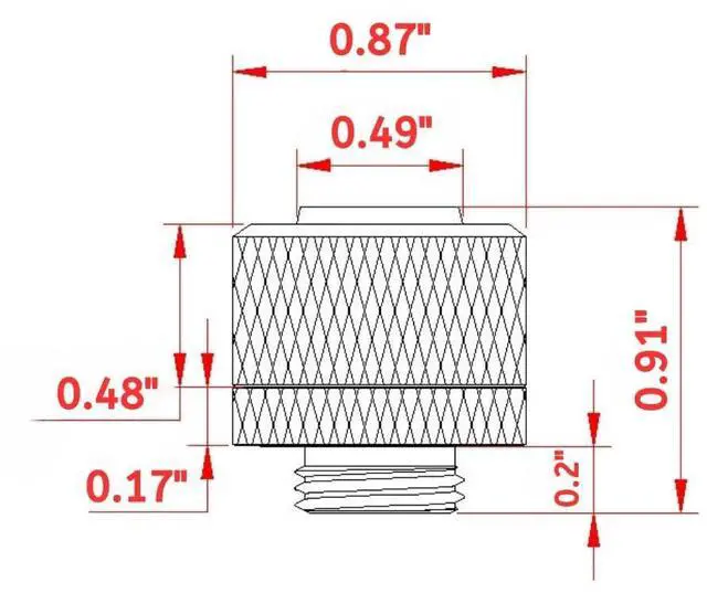Alt view image 7 of 7 - dracaena.io 12 Pack G1/4" Thread to 3/8" ID, 5/8" OD Compression Fitting for Soft Tubing, Soft Tube Connectors for Computer Water Cooling System, White