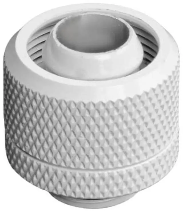 Alt view image 3 of 7 - dracaena.io 12 Pack G1/4" Thread to 3/8" ID, 5/8" OD Compression Fitting for Soft Tubing, Soft Tube Connectors for Computer Water Cooling System, White