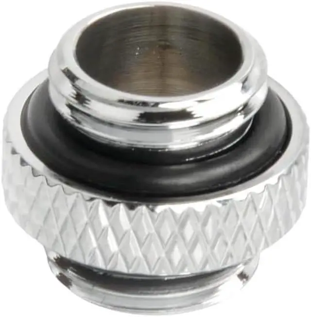 Alt view image 5 of 7 - dracaena.io 2 Pack G1/4" Thread, Male to Male Mini Extender Fitting with Tighten O-Ring, Copper Compression Fitting for PC, Premium Pipe Extension Fitting Adapter, Silver