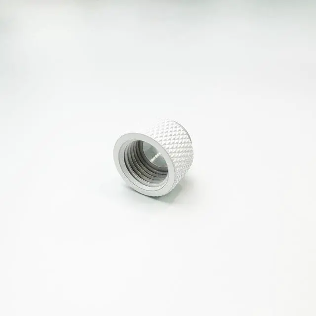 Alt view image 4 of 4 - Dracaena.io 2 Pack G1/4" 10mm Height Male to Female Extender Fittings, Brass Compression Fittings with O Rings for PC Liquid Cooling Loop, Water Cooling Tube Connectors, White