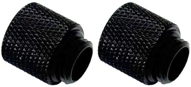 Alt view image 5 of 5 - Dracaena.io 12 Pack G1/4" 15mm Height Male to Female Extender Fittings, Brass Compression Fittings with O Rings for PC Liquid Cooling Loop, Water Cooling Tube Connectors, Black
