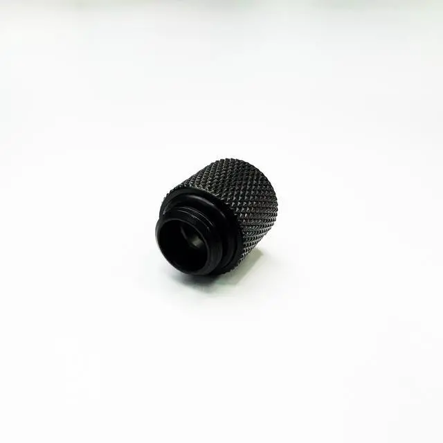 Alt view image 3 of 5 - Dracaena.io 12 Pack G1/4" 15mm Height Male to Female Extender Fittings, Brass Compression Fittings with O Rings for PC Liquid Cooling Loop, Water Cooling Tube Connectors, Black