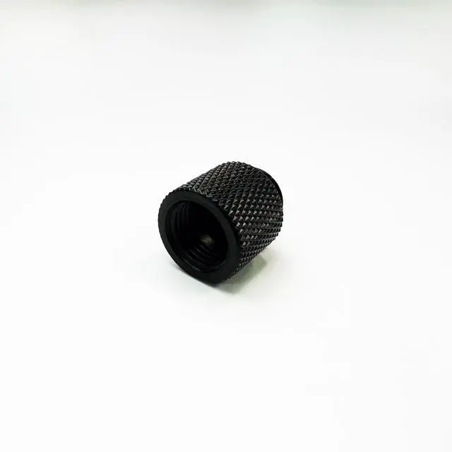 Alt view image 4 of 5 - Dracaena.io 12 Pack G1/4" 15mm Height Male to Female Extender Fittings, Brass Compression Fittings with O Rings for PC Liquid Cooling Loop, Water Cooling Tube Connectors, Black