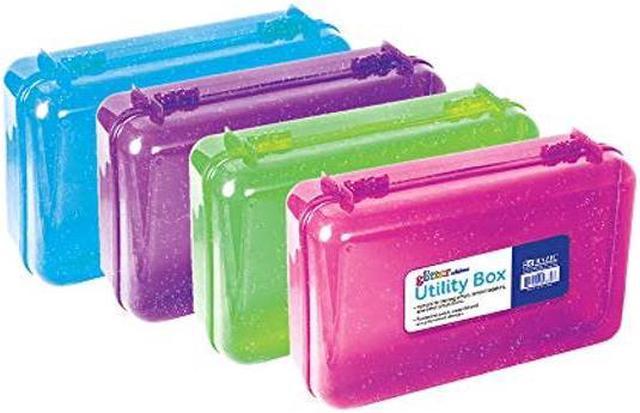 Utility Storage Box - Bright Color Multi Purpose Pencil Box for
