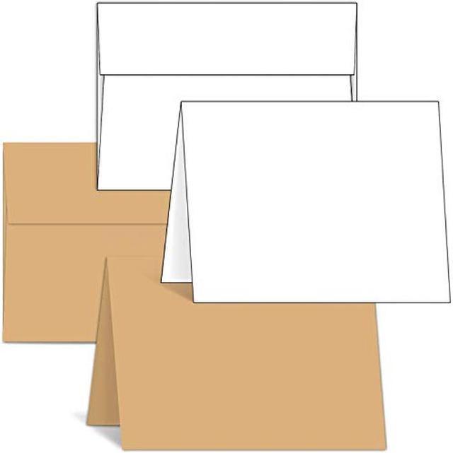 100 Ct Blank Invitations with Envelopes, 5 x 7 Postcards and A7
