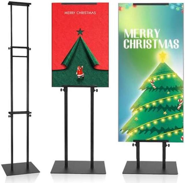 BURFERLY Poster Board Stand Holder with Non-Slip Mat Base, Adjustable Foam  Board Stand Up to 78 inch, Double Side Poster Stands for Board & Foam  Display(1 Pack 78inch) 