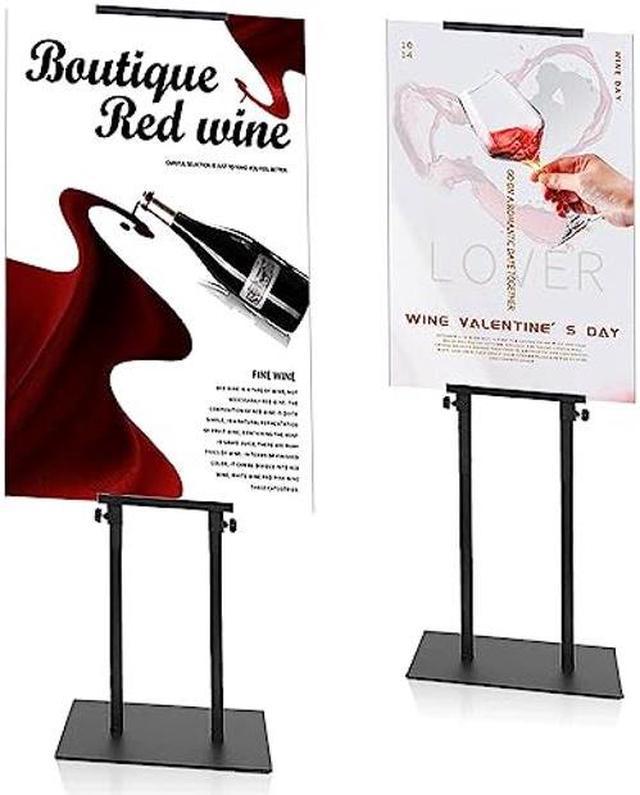 BURFERLY Poster Board Stand Holder with Non-Slip Mat Base, Adjustable Foam  Board Stand Up to 77 inch, Double Side Poster Stands for Board & Foam  Display (1 Pack 77inch) 