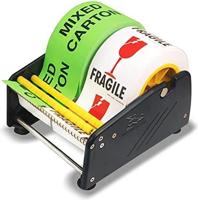 Excell Economy Lightweight Table Label Dispenser (6 1/2 Wide/165mm)  Adjustable Sticker Roll Holder Dispenser for Home, Office, Retailer Stores  and Warehouses Shipping Supplies (6.5 Inch) 