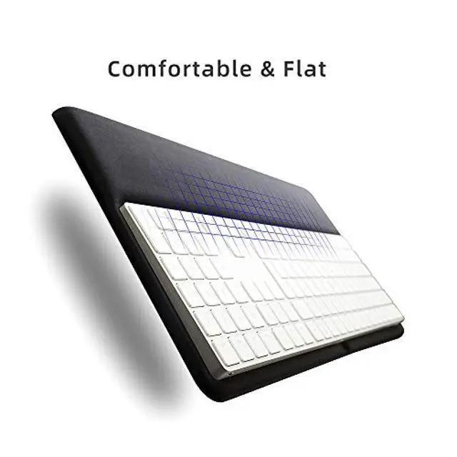 Alt view image 3 of 5 - Magic Keyboard Wrist Rest Ergonomic Keyboard Stand Compatible with Wireless Magic Keyboard 2 with Numeric Keypad (Black Silicone)