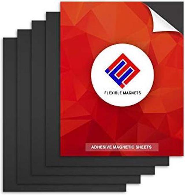 Flexible Magnets Self Adhesive Magnetic Sheets - Make Anything a Magnet -  Magnetic Adhesive Sheets -Premium Quality Peel and Stick Magnets 60 mil (8  x 10, Pack of 10) 
