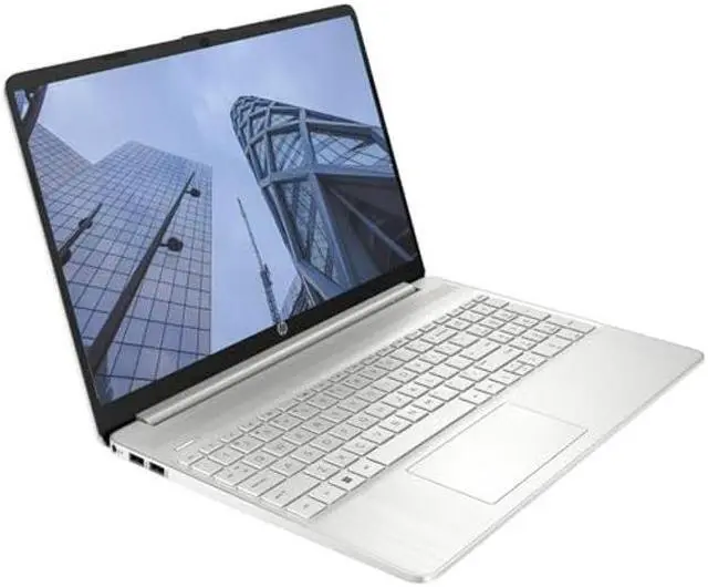 Alt view image 2 of 5 - HP Essential 15 Laptop, 15.6" HD Screen, AMD Ryzen 3 5300U, 32GB RAM, 2TB SSD, Webcam, HDMI, Wi-Fi, Windows 11 Home, Silver