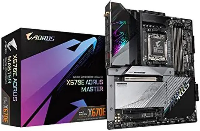 Main image of GIGABYTE X670E AORUS Master (AM5/ LGA 1718/ AMD X670E/ EATX/ 5 Year Warranty/ DDR5/ Quad M.2, PCIe 5.0/ USB 3.2 Gen2X2 Type-C/Intel WiFi 6E/ Intel 2.5GbE LAN/Q-Flash Plus/Gaming Motherboard)