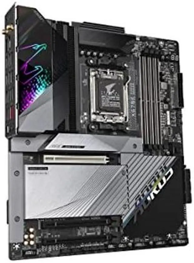 Alt view image 3 of 5 - GIGABYTE X670E AORUS Master (AM5/ LGA 1718/ AMD X670E/ EATX/ 5 Year Warranty/ DDR5/ Quad M.2, PCIe 5.0/ USB 3.2 Gen2X2 Type-C/Intel WiFi 6E/ Intel 2.5GbE LAN/Q-Flash Plus/Gaming Motherboard)