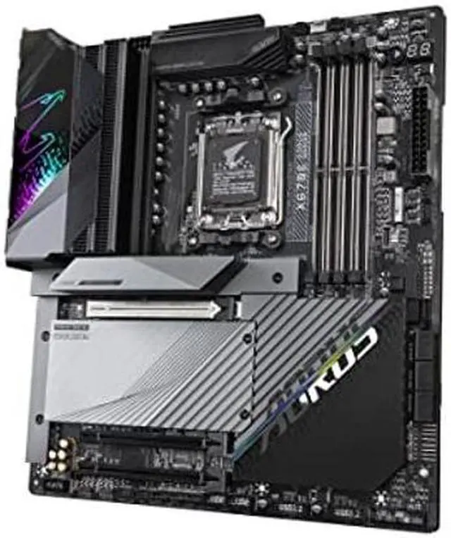 Alt view image 4 of 5 - GIGABYTE X670E AORUS Master (AM5/ LGA 1718/ AMD X670E/ EATX/ 5 Year Warranty/ DDR5/ Quad M.2, PCIe 5.0/ USB 3.2 Gen2X2 Type-C/Intel WiFi 6E/ Intel 2.5GbE LAN/Q-Flash Plus/Gaming Motherboard)