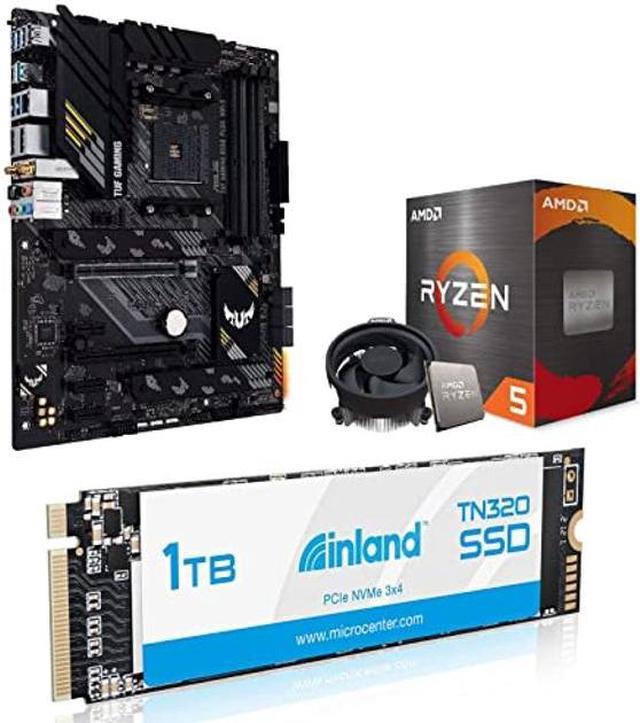 Micro Center AMD Ryzen 5 5600X Processor Bundle with ASUS TUF
