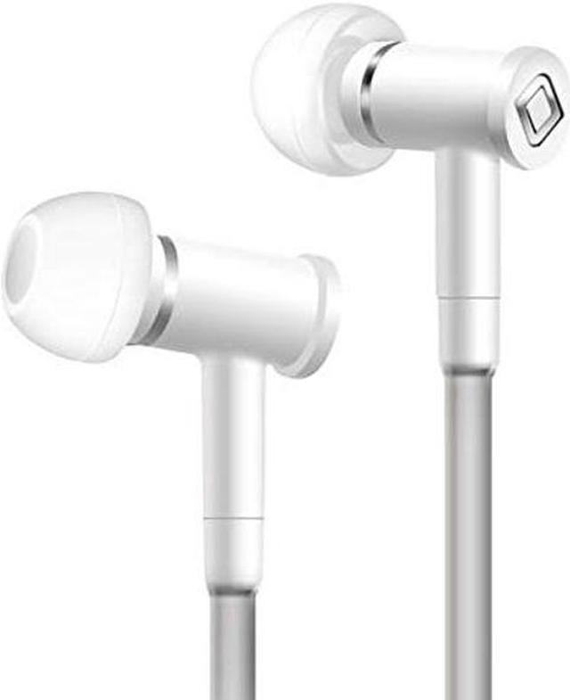 Aircom A1 Zero Radiation Air Tube Headphones - EMF Free Earbuds with  Built-in Microphone - Airflow Audio Technology for Premium Sound - White 