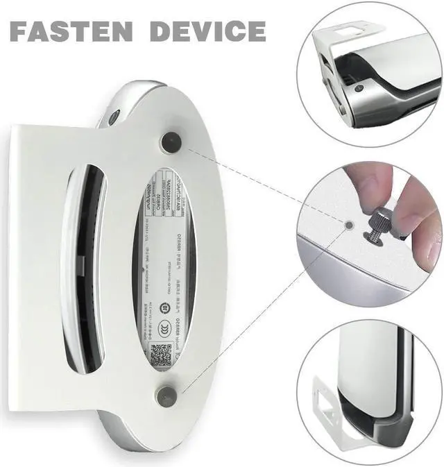 Alt view image 2 of 5 - Orbi WiFi 6 Wall Mount, Sturdy Metal Made Stand Holder Bracket Compatible with Orbi Mesh WiFi 6 System RBK850 RBK851 RBK852 RBK853, RBRE963(3pcs)