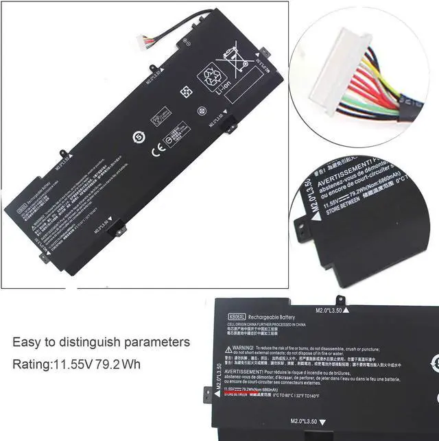 Alt view image 3 of 5 - KB06XL Laptop Battery Compatible with HP Spectre X360 15-BL002XX 15-BL000NA 15-BL030NG Z6L01EA Z6K99EA Series BL000NA BL000NL BL001NX BL012DX BL101NG KBO6XL TPN-Q179 902401-2C1 902499-855 HSTNN-DB7R
