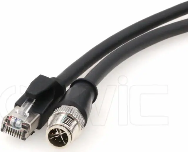 Alt view image 2 of 5 - Eonvic M12 X-Code Ethernet TAIYO High-flex Cognex Camera Network Cables