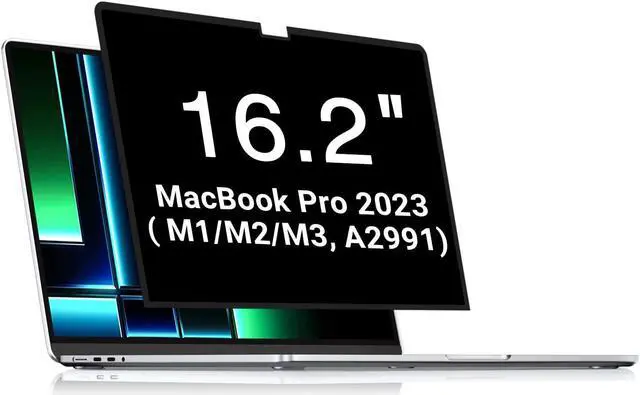 Main image of FILMEXT Macbook Pro 16 inch Privacy Screen Protector M3 Max/Pro(A2991)/ M2 (A2780)/M1(A2485),2021-2023 Bubble Free MacBook pro 16.2 Screen Laptop Privacy Filter Anti-Spy/Anti-Glare/Eye Care