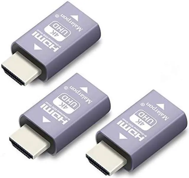 Main image of Malarpon Hdmi Edid Emulator Passthrough 3rd Generrtion Aluminum fit Headlesskeep The EDID of The Monitor Active Switches and Extenders 3840x2160@59Hz 3P