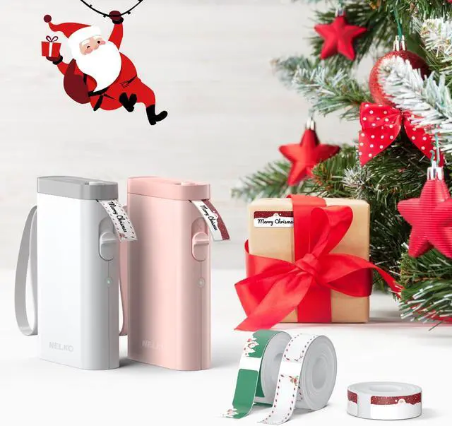 Alt view image 5 of 5 - Nelko White Label Maker Machine with Tape, P21 Portable Mini Label Printer, Case Compatible P21 Label Maker, Compatible with Most Mini Label Printers