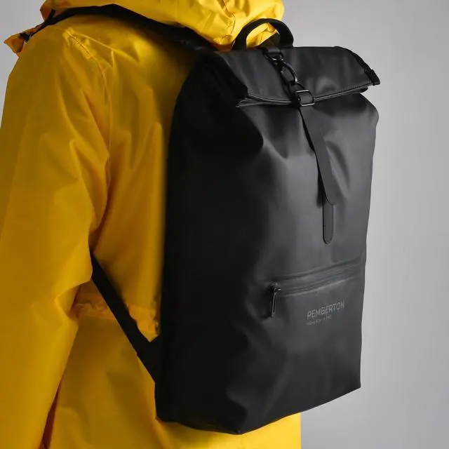 Alt view image 2 of 5 - Pemberton Black Work Backpack - Waterproof Laptop Backpack for Men & Women with Laptop & Tablet Sleeves