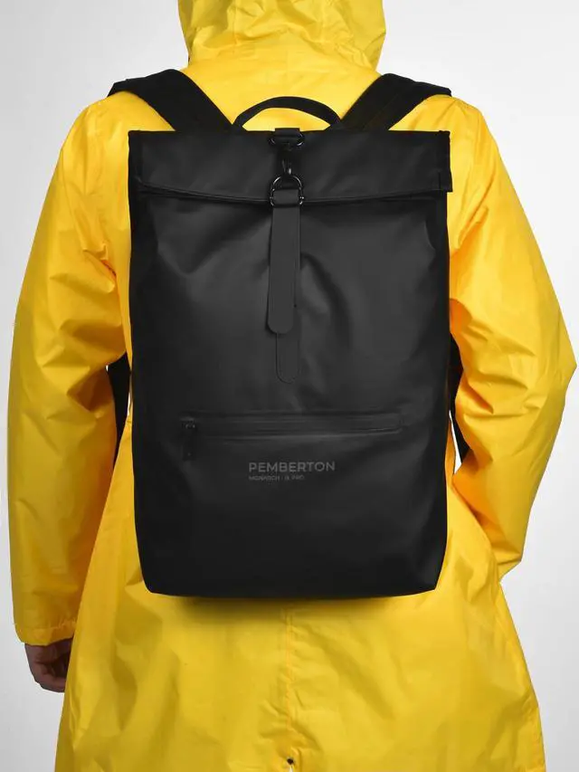 Alt view image 5 of 5 - Pemberton Black Work Backpack - Waterproof Laptop Backpack for Men & Women with Laptop & Tablet Sleeves