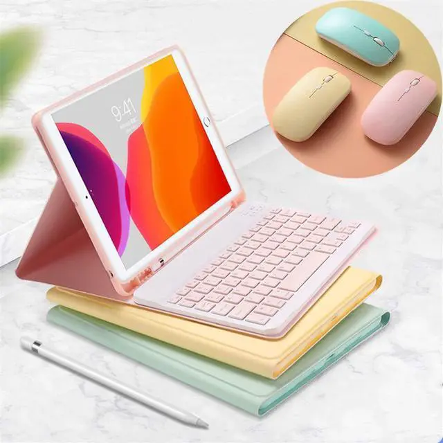 Main image of YEEHi Color Keyboard Case for iPad Pro 11 4th Gen, iPad Pro 11" 3rd Gen - Detachable Wireless Bluetooth Keyboard Cover with Mouse (LightBlue)