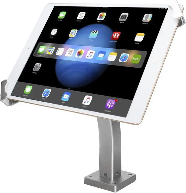 Alt view image 2 of 5 - Wall Mount Enclosure - CTA Secure Mounts to Wall. Lock & Key Security System. Flexible Joint. Compatible with Any 7-13" Tablets, iPad 10.2" (7th/ 8th/ 9th Gen), Surface Pro, & Galaxy Tab S2 (PAD-SWM)