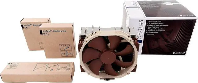 Alt view image 4 of 5 - Noctua NH-U14S CPU Cooler with LGA1700 mounting kit for Intel Alder Lake-S