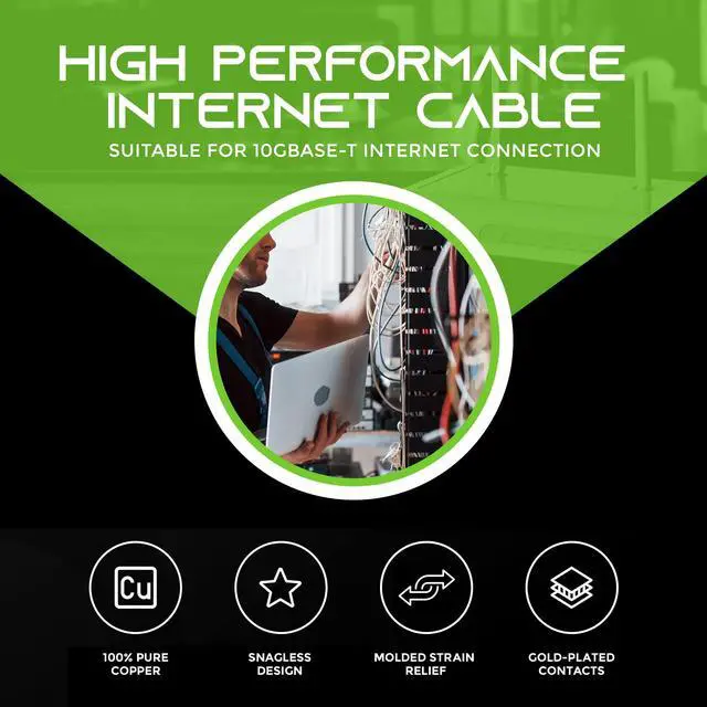 Alt view image 2 of 5 - GEARit 24Pack 0.5ft Cat6 Ethernet Cable & 100ft Cat6 Cable