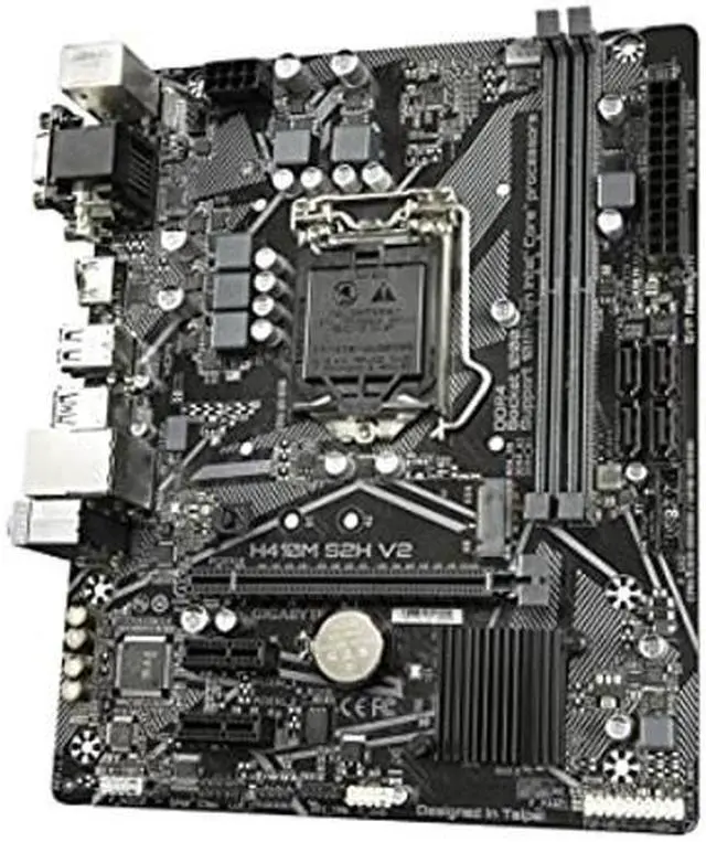 Alt view image 3 of 5 - GIGABYTE H410M S2H V2 (LGA 1200/ Intel/ H470/ Micro-ATX/M.2/ SATA 6Gb/s/USB 3.2 Gen 1/ Motherboard)