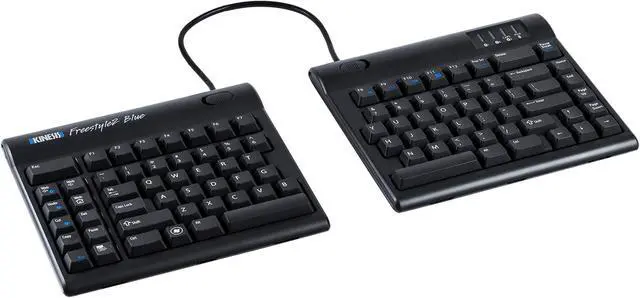 Main image of KINESIS Freestyle2 Blue Wireless Ergonomic Keyboard for PC (9" Separation), Dark Gray