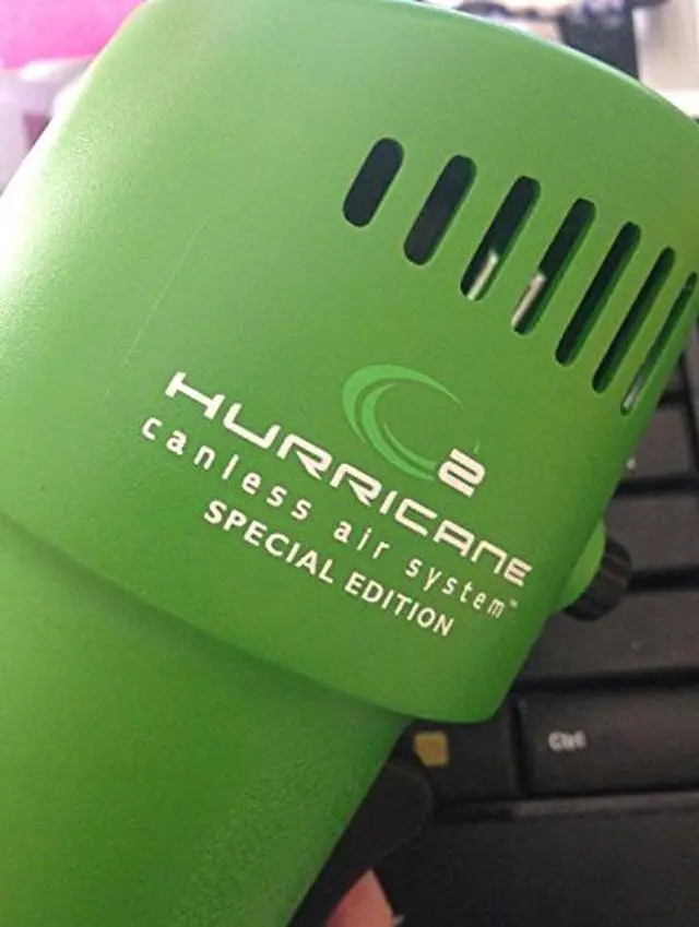 Alt view image 4 of 5 - Canless Air O2 Industrial Hurricane Compressed Air Duster | Cordless, Rechargeable Air Blower for Cleaning Keyboards, Computers | 5 Attachments - Green