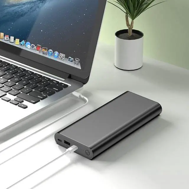Alt view image 3 of 5 - SunJack 100 Watt Power Bank Battery with 25600mAh Capacity, Portable and Quick Charge Laptop Charger with Rapid Re-Charge Technology, Two USB-C Ports, USB3.0 Port, E-Marker Cable Included