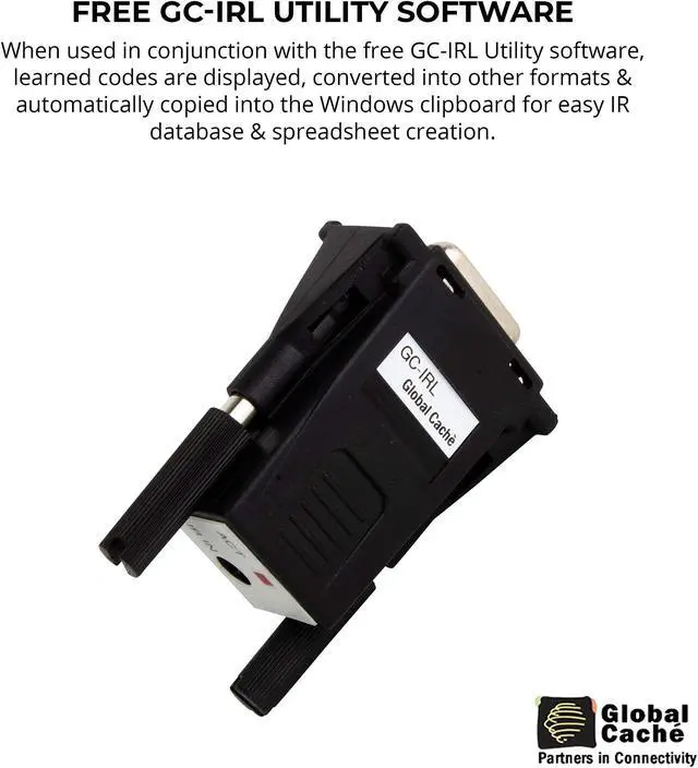 Alt view image 3 of 5 - Global Cache GC-IRL IR Learner - Connects Smart Sensors and IR Remote Controllers to any Computer