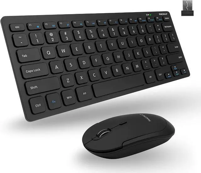 Alt view image 2 of 5 - Macally Wireless Mini Keyboard & Mouse Combo and a 1080P Webcam, Stay Connected to Work from Home