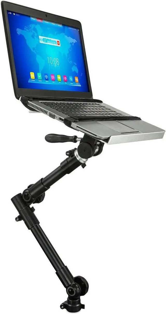 Alt view image 4 of 5 - Mount-It! Car Laptop Mount | No-Drill Laptop Vehicle Mount for Truck & Van Use at Front Passenger Seat | Adjustable Height Fits 12-15.4 Inch Screens, 9 Lbs Capacity, Full Motion and Lockable Joints