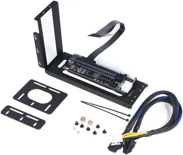 Alt view image 5 of 5 - JMT R43SG GEN4 M.2 M-Key to PCIE X16 4.0 External Graphics Card Stand Bracket Compatible with NVME SSD NUC Host Expansion Card Graphics Dock (30cm)