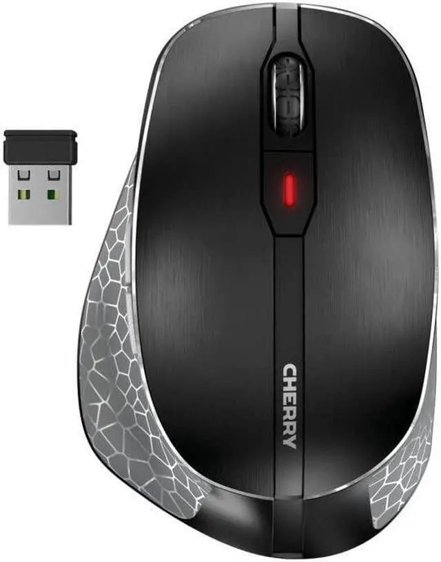Alt view image 2 of 5 - CHERRY DW 9500 Slim Wireless Desktop Keyboard and Mouse Combo, Extra Flat Thin Design with Ergo Friendly Mouse Companion. Bluetooth or USB Receiver.