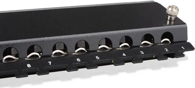 Alt view image 4 of 5 - Cable Matters Rackmount or Wall Mount 24-Port Shielded RJ45 Patch Panel with Jack Shutter