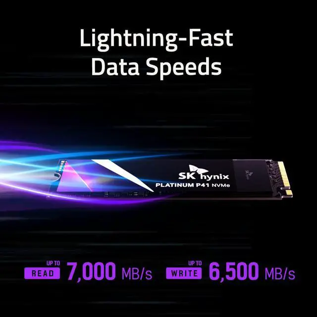 Alt view image 2 of 5 - SK hynix Platinum P41 1TB PCIe NVMe Gen4 M.2 2280 Internal Gaming SSD, Up to 7,000MB/S, Compact M.2 Form Factor - Internal Solid State Drive with 176-Layer NAND Flash