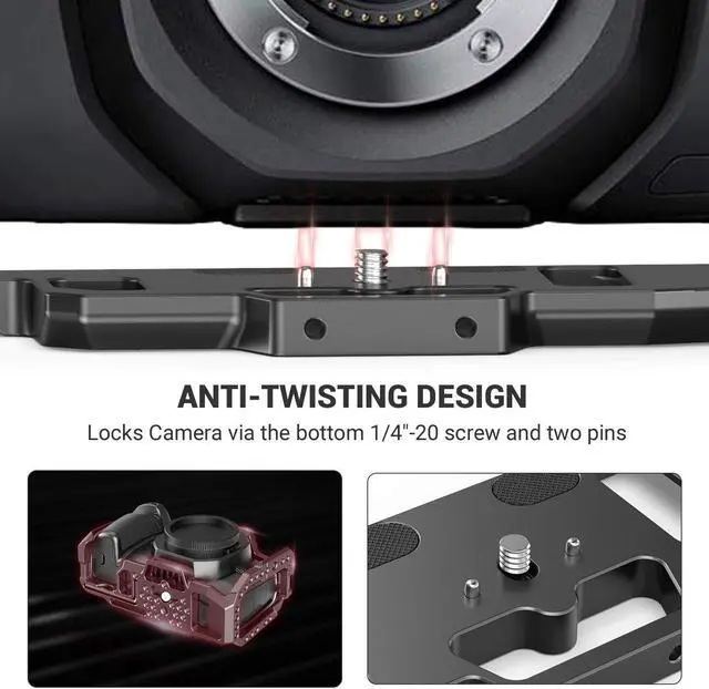 Alt view image 5 of 5 - [Bundle Product] SMALLRIG BMPCC 4K & 6K Cage 2203 + Mount Bracket SSD Holder for Samsung T5 SSD 2245