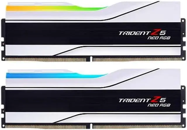 Main image of G.SKILL Trident Z5 Neo RGB Series (AMD Expo) DDR5 RAM 32GB (2x16GB) 6000MT/s CL30-36-36-96 1.35V Desktop Computer Memory UDIMM - Matte White (F5-6000J3036F16GX2-TZ5NRW)